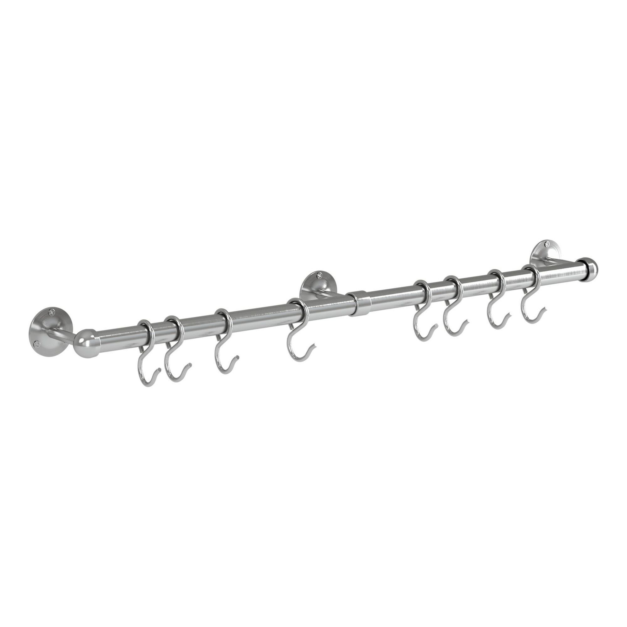 Rothley Brushed Satin Stainless steel Kitchen accessory rail (H)66.5mm ...