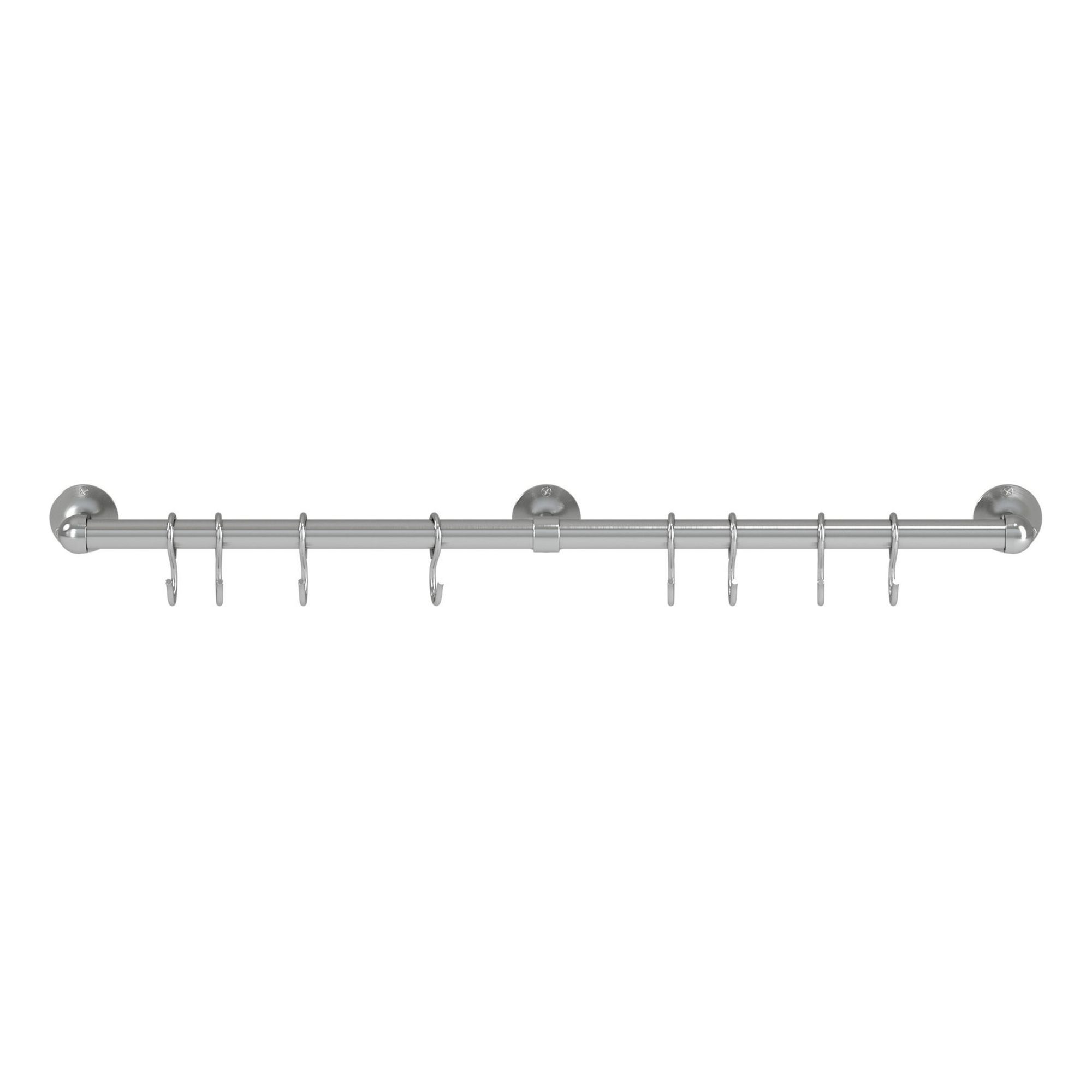 Rothley Brushed Satin Stainless steel Kitchen accessory rail (H)66.5mm ...