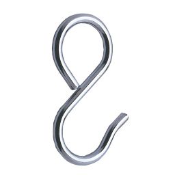 Rothley Colorail Chrome-plated Steel Sliding s-hook, Pack of 4