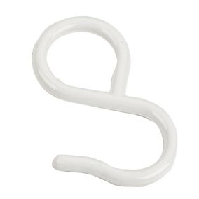 Rothley Colorail Steel Sliding s-hook (H)60mm (Dia)19mm, Pack of 4