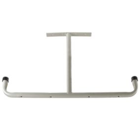 Rothley Cream Steel Ceiling-mounted T-shaped Double Storage hook