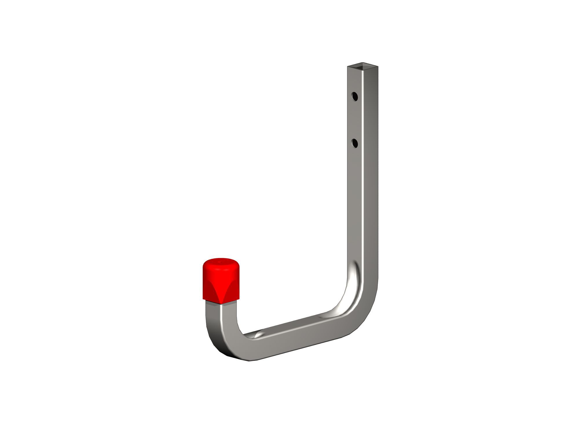 Rothley Galvanised Steel Wall-mounted J-shaped Storage hook (D)115mm