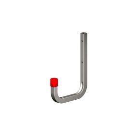 Rothley Galvanised Steel Wall-mounted J-shaped Storage hook (D)150mm