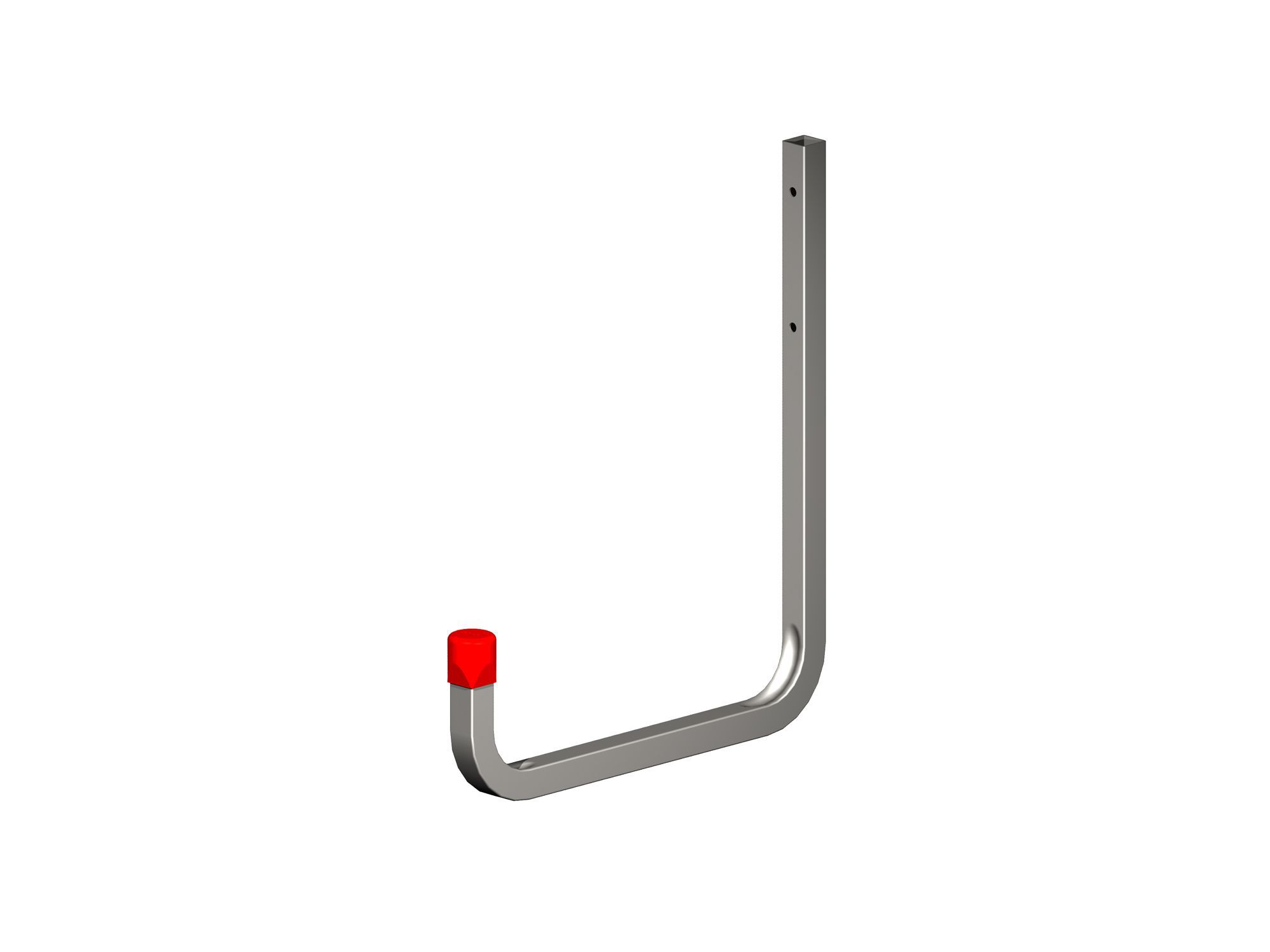 Rothley Galvanised Steel Wall-mounted J-shaped Storage hook (H)300mm (D)250mm