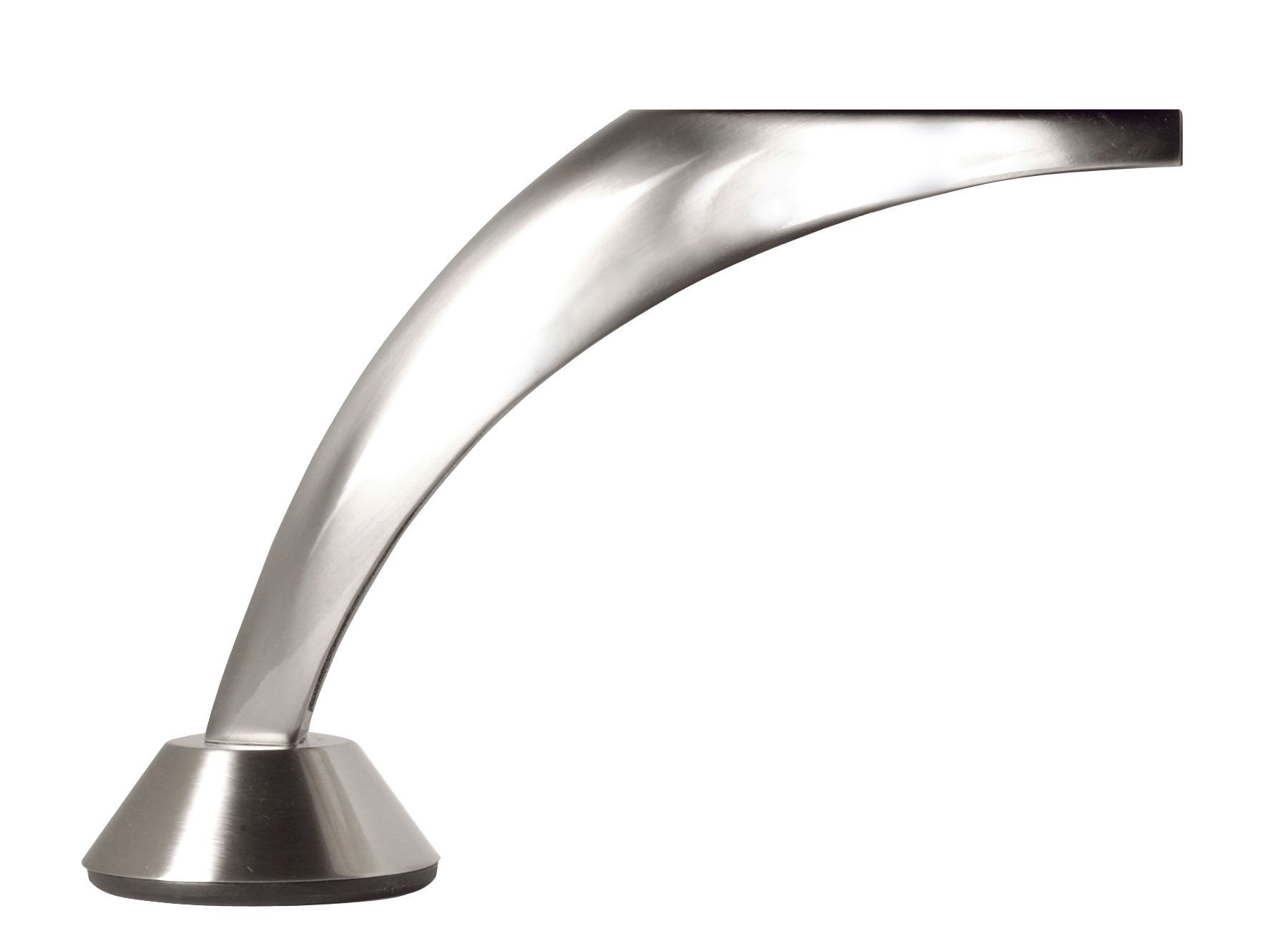 Rothley Nickel effect Designer leg (H)128mm