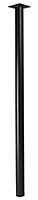 Rothley Painted Black Furniture leg (H)300mm (Dia)32mm