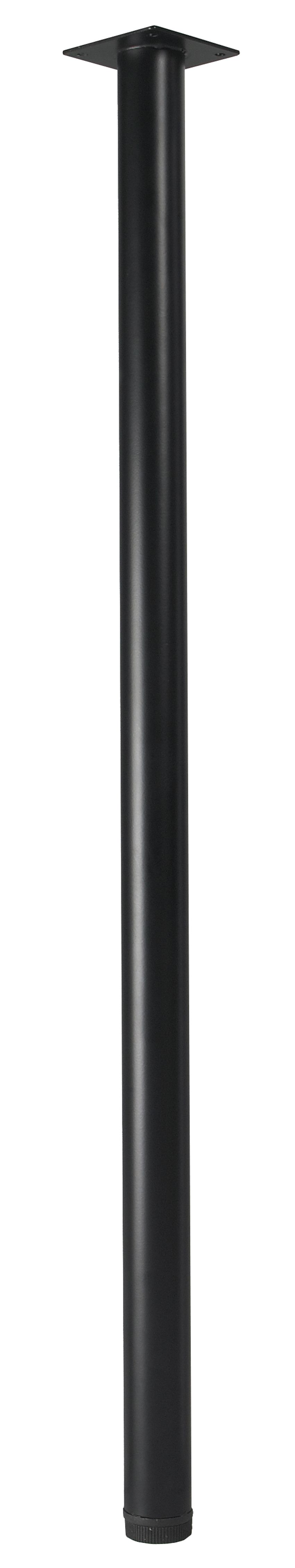 Rothley Painted Black Furniture leg (H)807mm (Dia)32mm