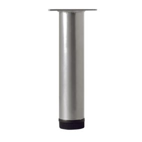 Rothley Painted Silver effect Furniture leg (H)150mm (Dia)32mm