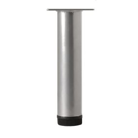 Rothley Painted Silver effect Furniture leg (H)200mm (Dia)32mm