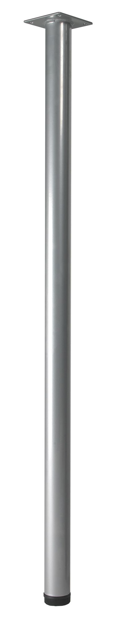 Rothley Painted Silver effect Furniture leg (H)807mm (Dia)32mm