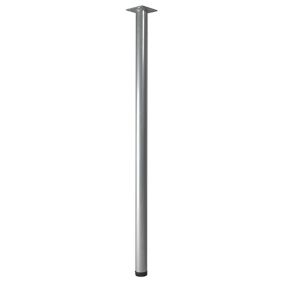 Rothley Painted Silver effect Furniture leg (H)807mm (Dia)32mm