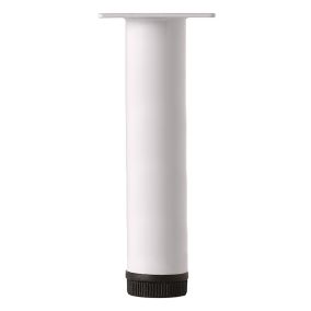 Rothley Painted White Furniture leg (H)157mm (Dia)32mm