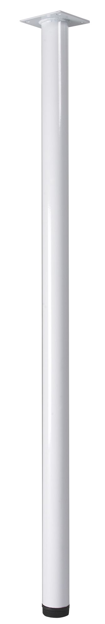 Rothley Painted White Furniture leg (H)500mm (Dia)32mm
