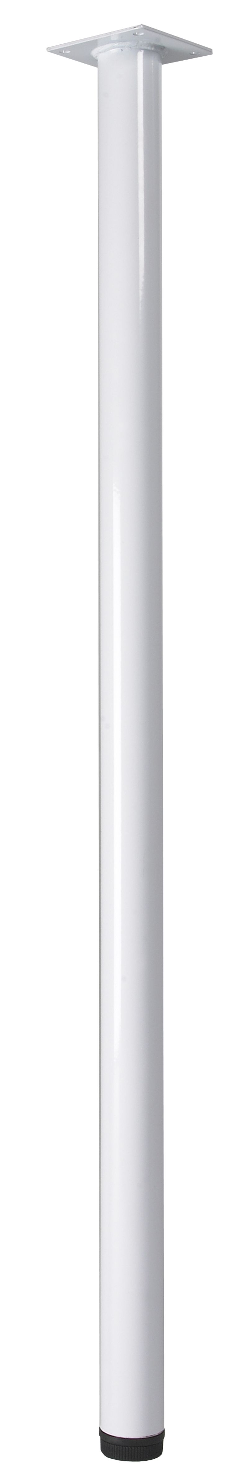 Rothley Painted White Furniture leg (H)807mm (Dia)32mm