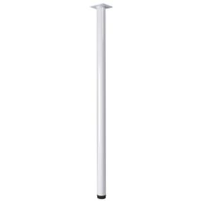 Rothley Painted White Furniture leg (H)807mm (Dia)32mm