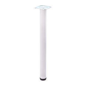 Rothley Painted White Table leg (H)710mm (Dia)60mm