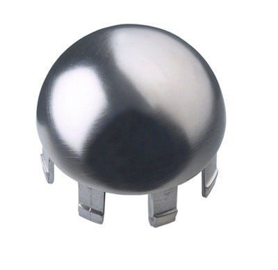 Rothley Polished Handrail domed cap, Pack of 2