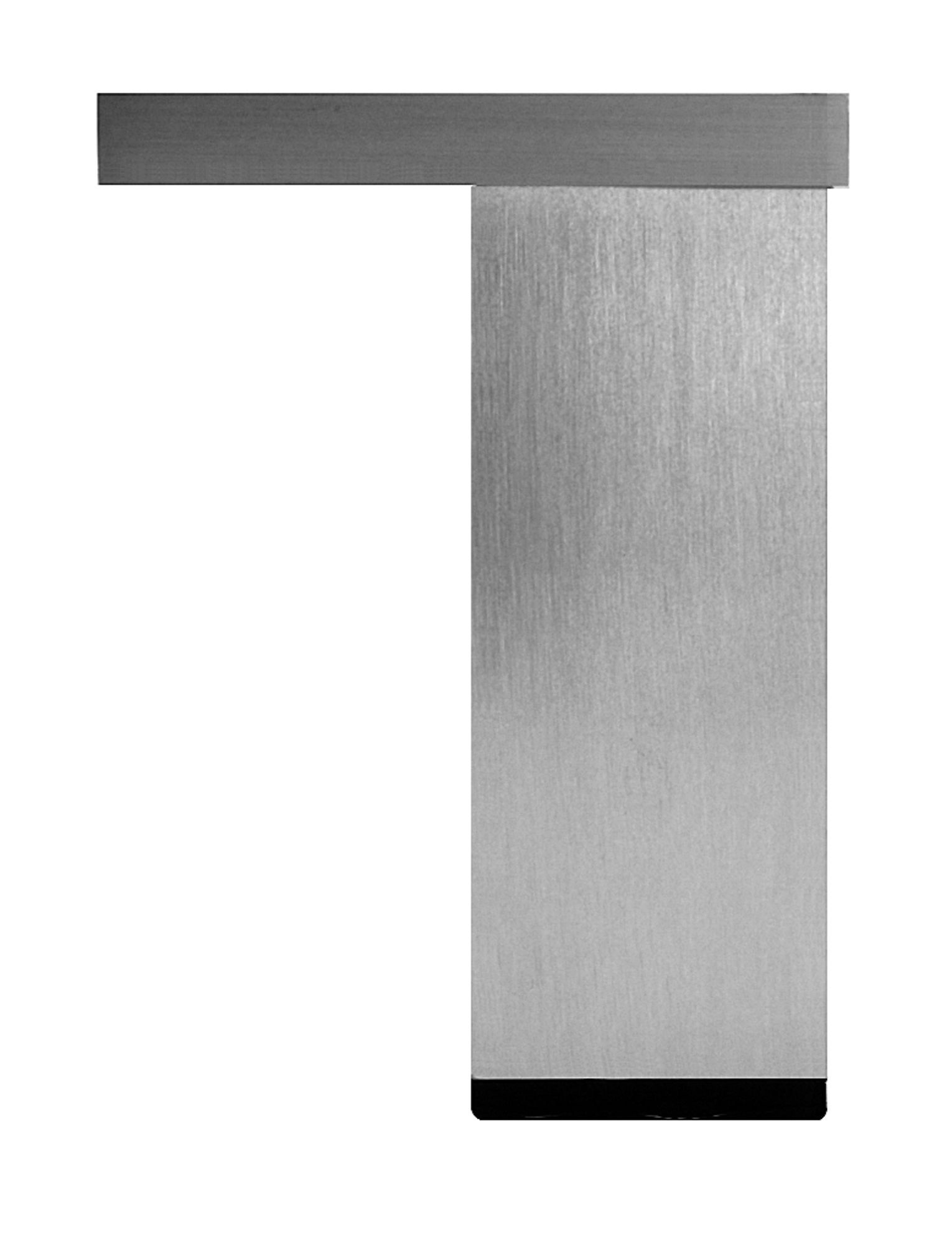 Rothley Satin Aluminium effect Designer leg (H)110mm