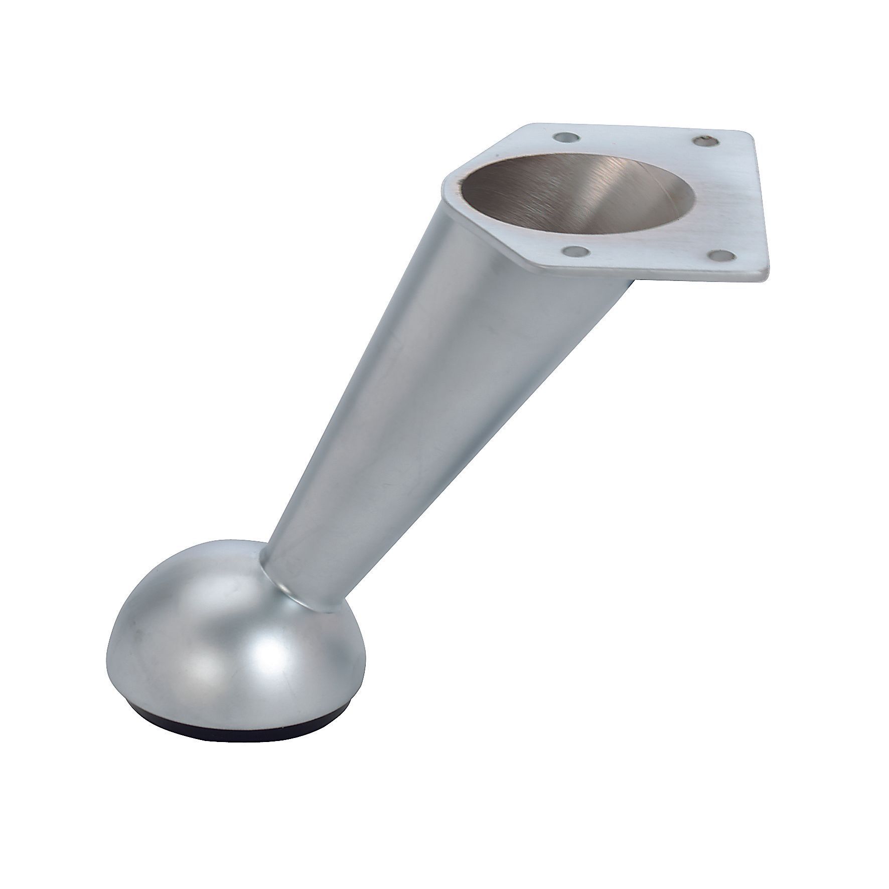 Rothley Satin Chrome effect Furniture leg