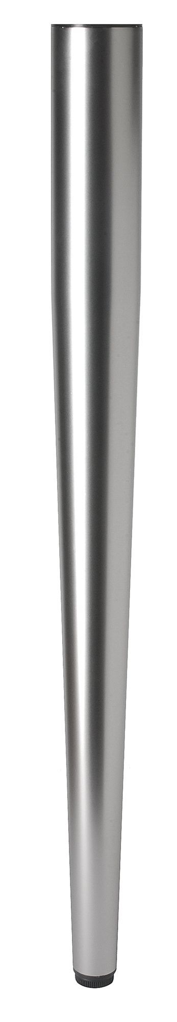 Rothley Satin Stainless steel effect Designer leg (Dia)60mm (H)710mm