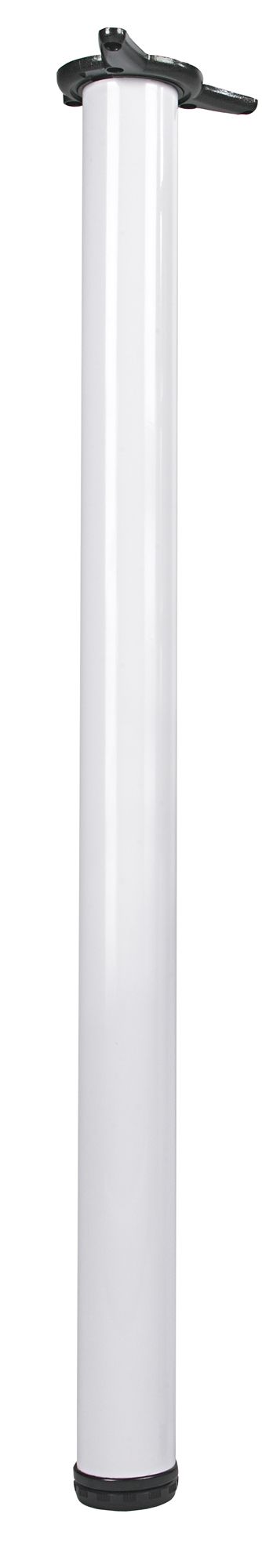 Rothley White Contemporary Worktop support leg (Dia)60mm (H)870mm