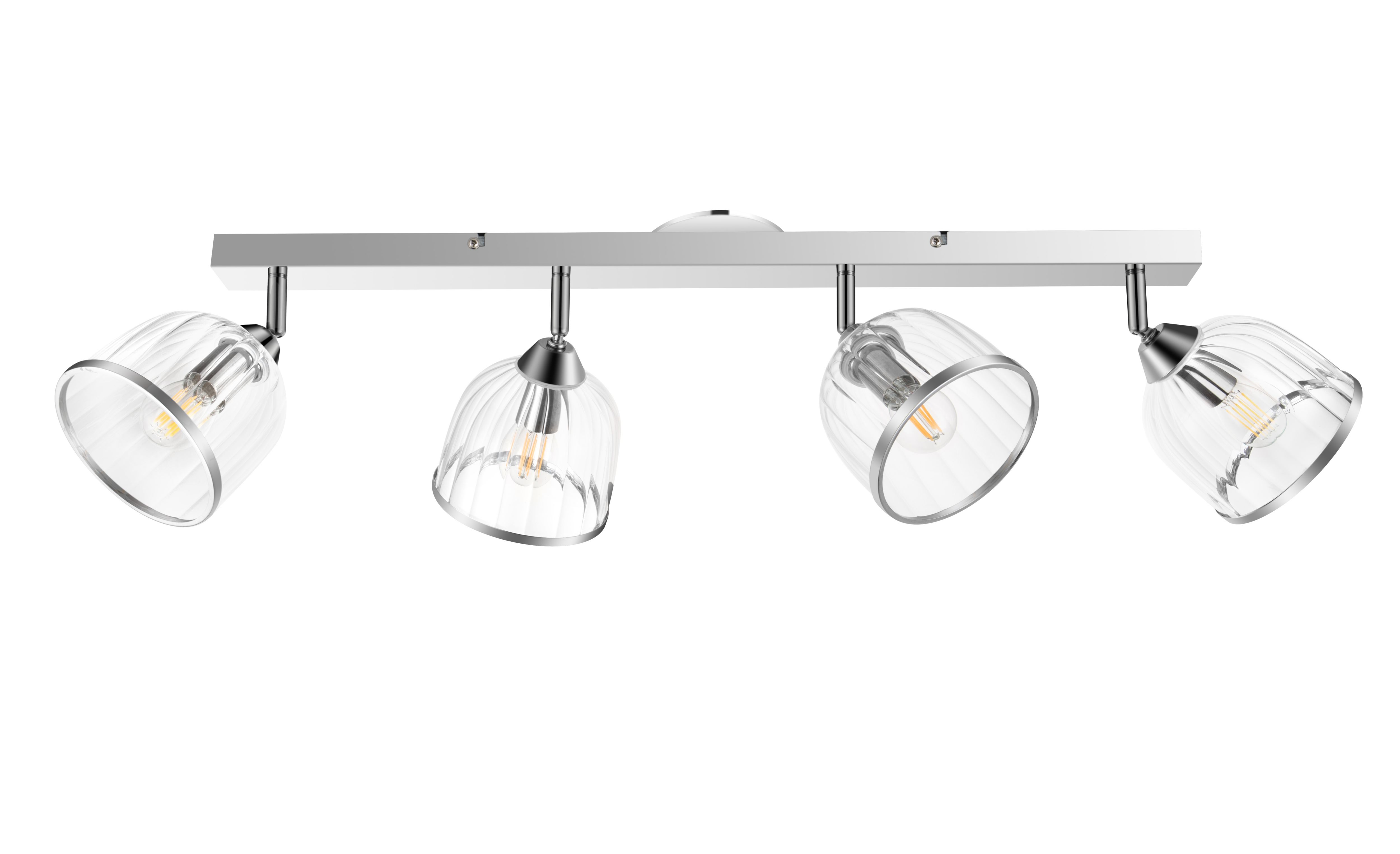 Rothwell Bar Gloss Chrome effect 4 Light Spotlight