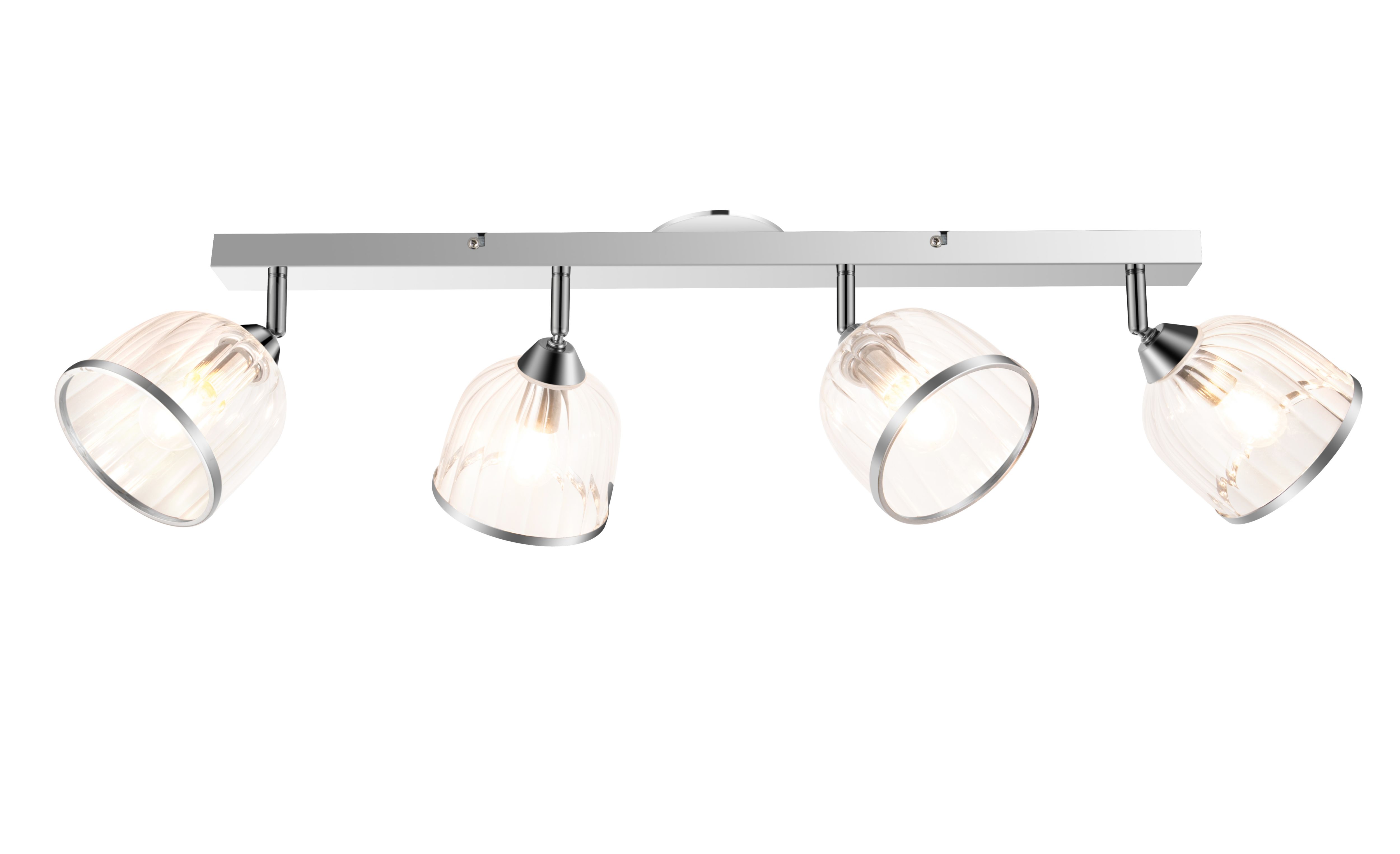 Rothwell Bar Gloss Chrome effect 4 Light Spotlight