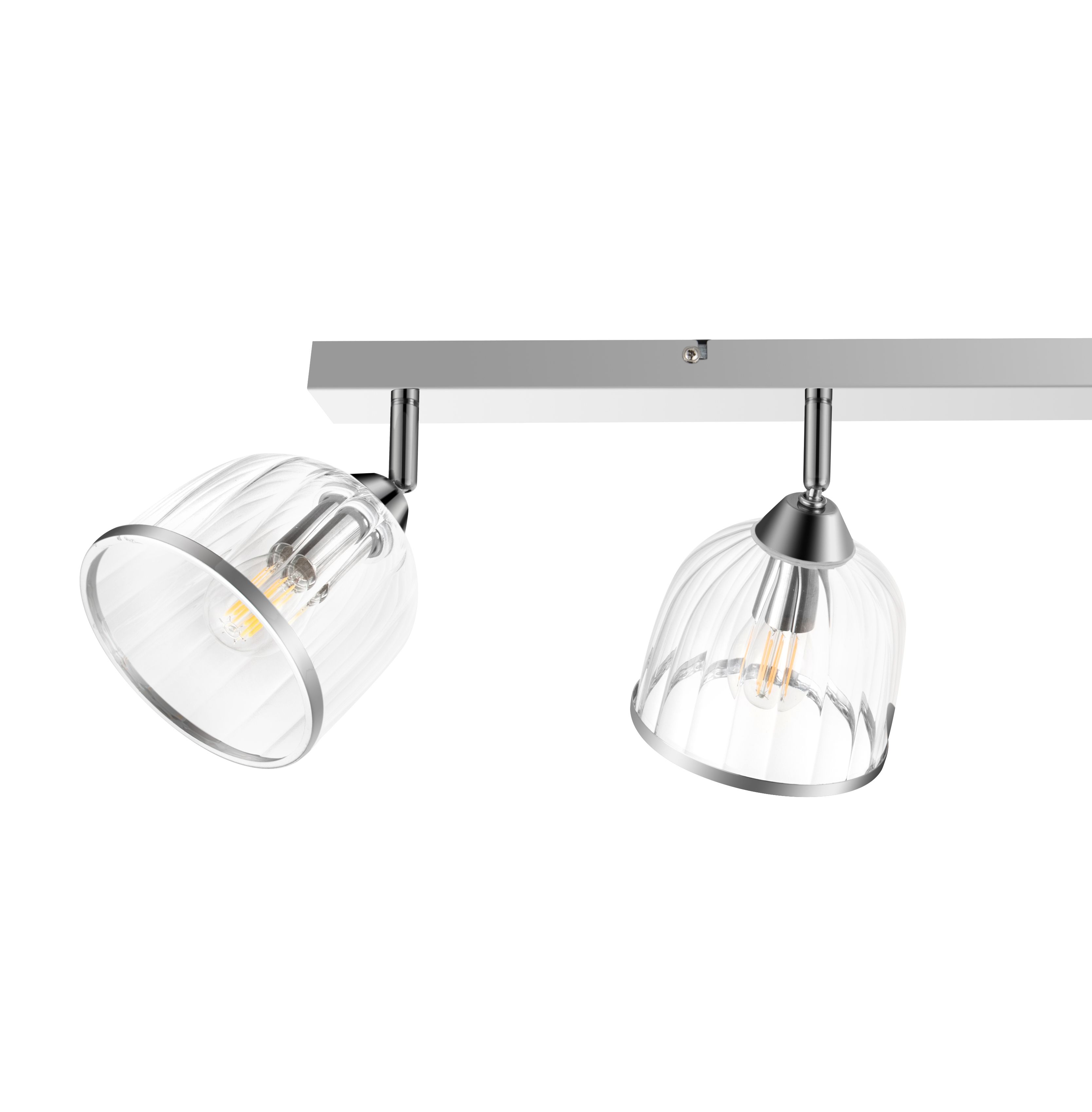 Rothwell Bar Gloss Chrome effect 4 Light Spotlight
