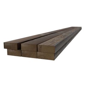 Rough-sawn edge Timber Sleeper (W)195mm (L)2.4m