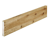 Rough Sawn Treated Stick timber (L)1.8m (W)100mm (T)22mm, Pack of 8