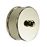 Round Brass effect Metal Medium Handrail end cap (L)25mm (Dia)60mm (W)60mm, Pack of 2
