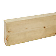 Round edge Whitewood spruce C16 Stick timber (L)2.4m (W)145mm (T)45mm