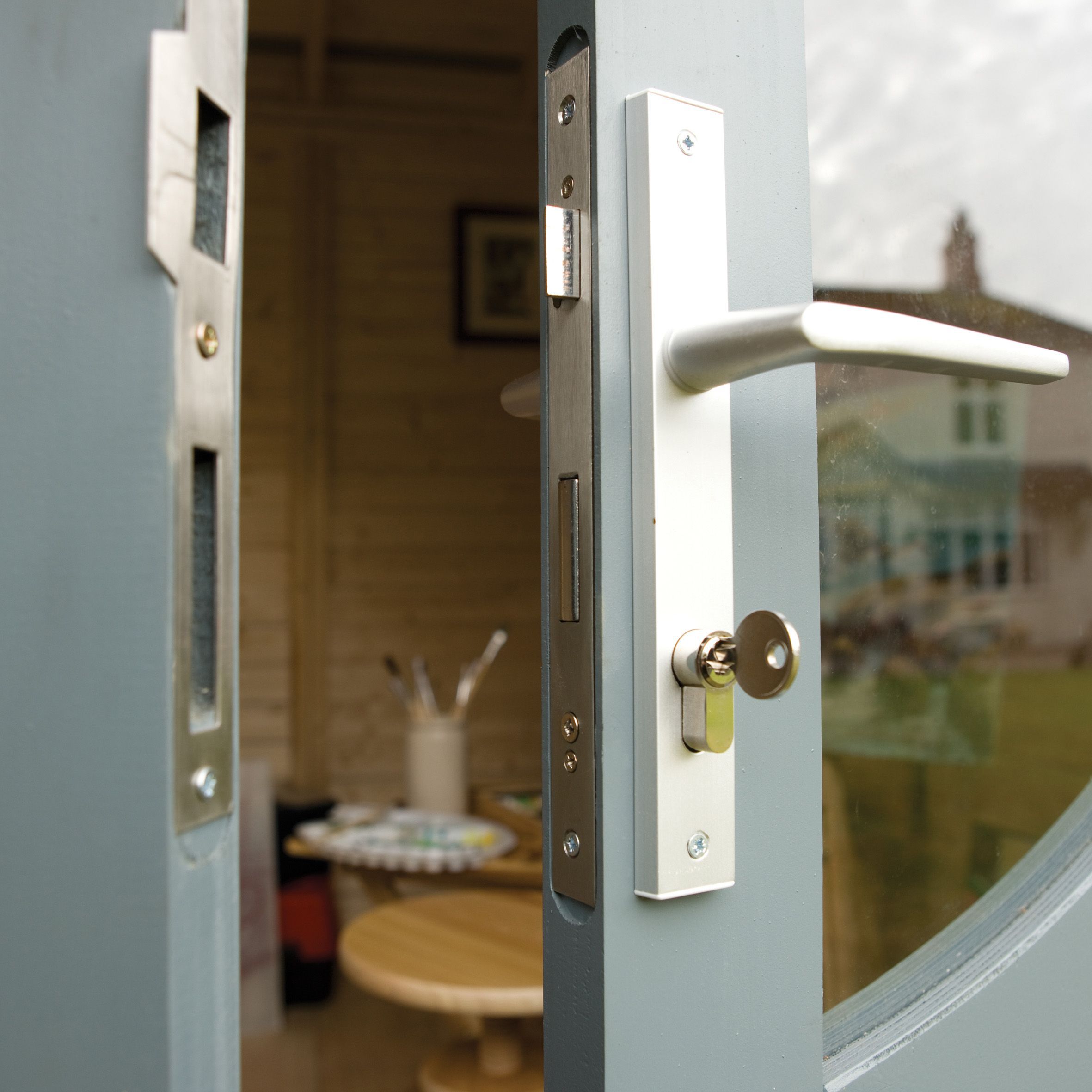 Rowlinson Connor 8x17 ft Toughened glass & 2 windows Pent Wooden Summer house (Base included)