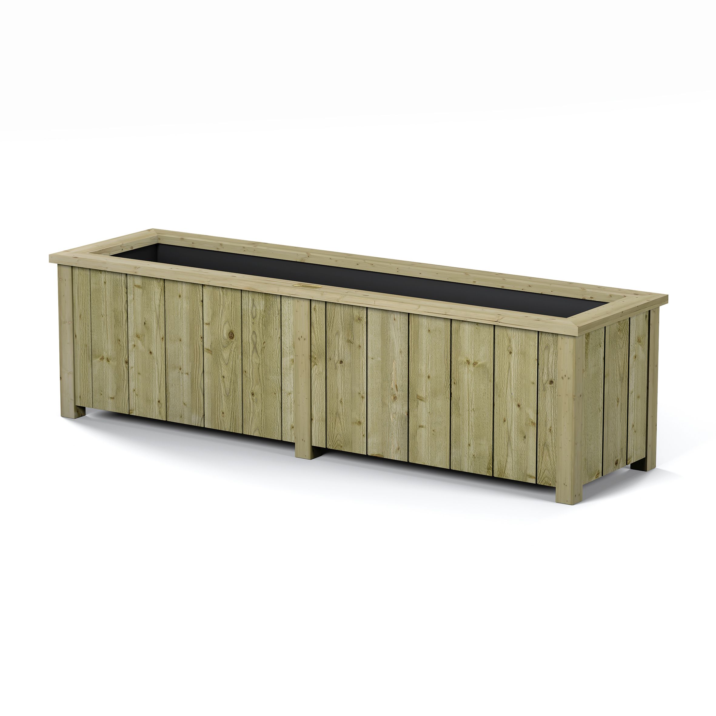 Rowlinson Heritage Rectangular Softwood Planter 139L (W)150cm