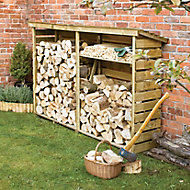 Rowlinson Pressure treated Wooden 7x2 Log store