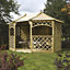 Rowlinson Sandringham Natural Octagonal Gazebo, (W)3.94m (D)3m - Assembly required