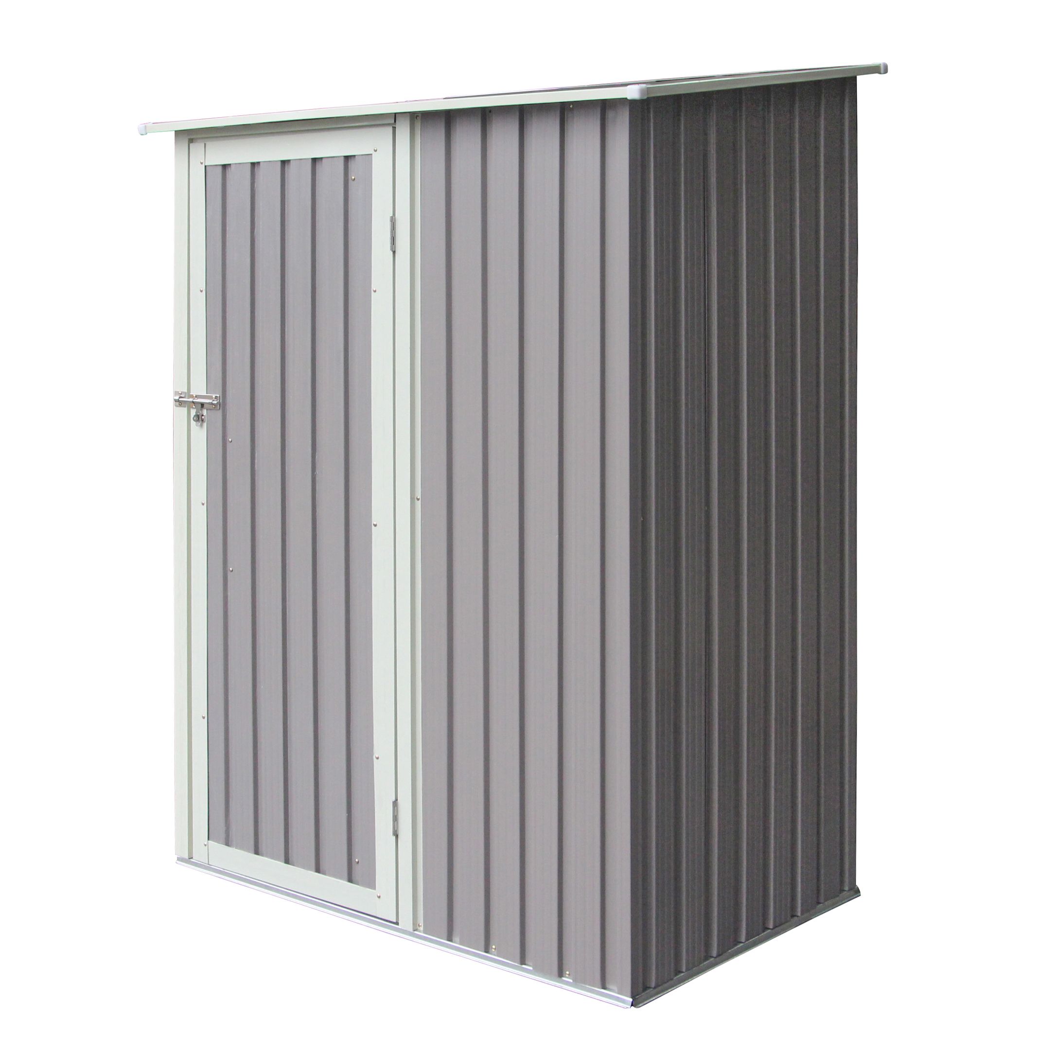 Rowlinson Trentvale 5x3 Pent Light grey Metal Shed