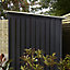 Rowlinson Trentvale 6x4 ft Pent Dark grey Metal 2 door Shed