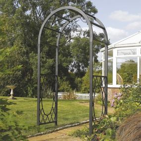 Rowlinson Wrenbury Round top Steel Arch (H) 2.2m (W) 1.1m (D) 0.61m