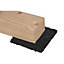 Rubber Deck joist pad (L)0.09m (W)90mm (T)8mm, Pack of 24