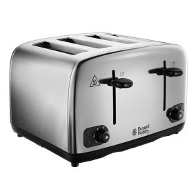 Russell Hobbs Adventure Stainless steel effect 4 slice toaster