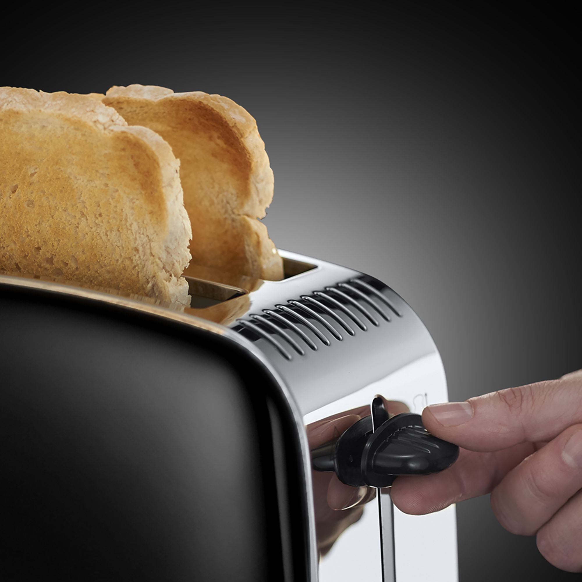 Russell Hobbs Colours Black 2 slice toaster