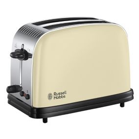 Russell Hobbs Colours Cream 2 slice toaster