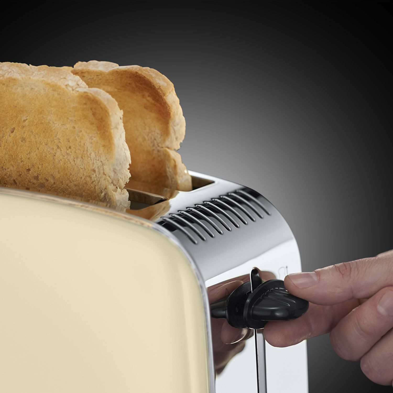 Russell Hobbs Colours Cream 2 slice toaster DIY at B Q