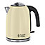 Russell Hobbs Colours Cream Corded Kettle