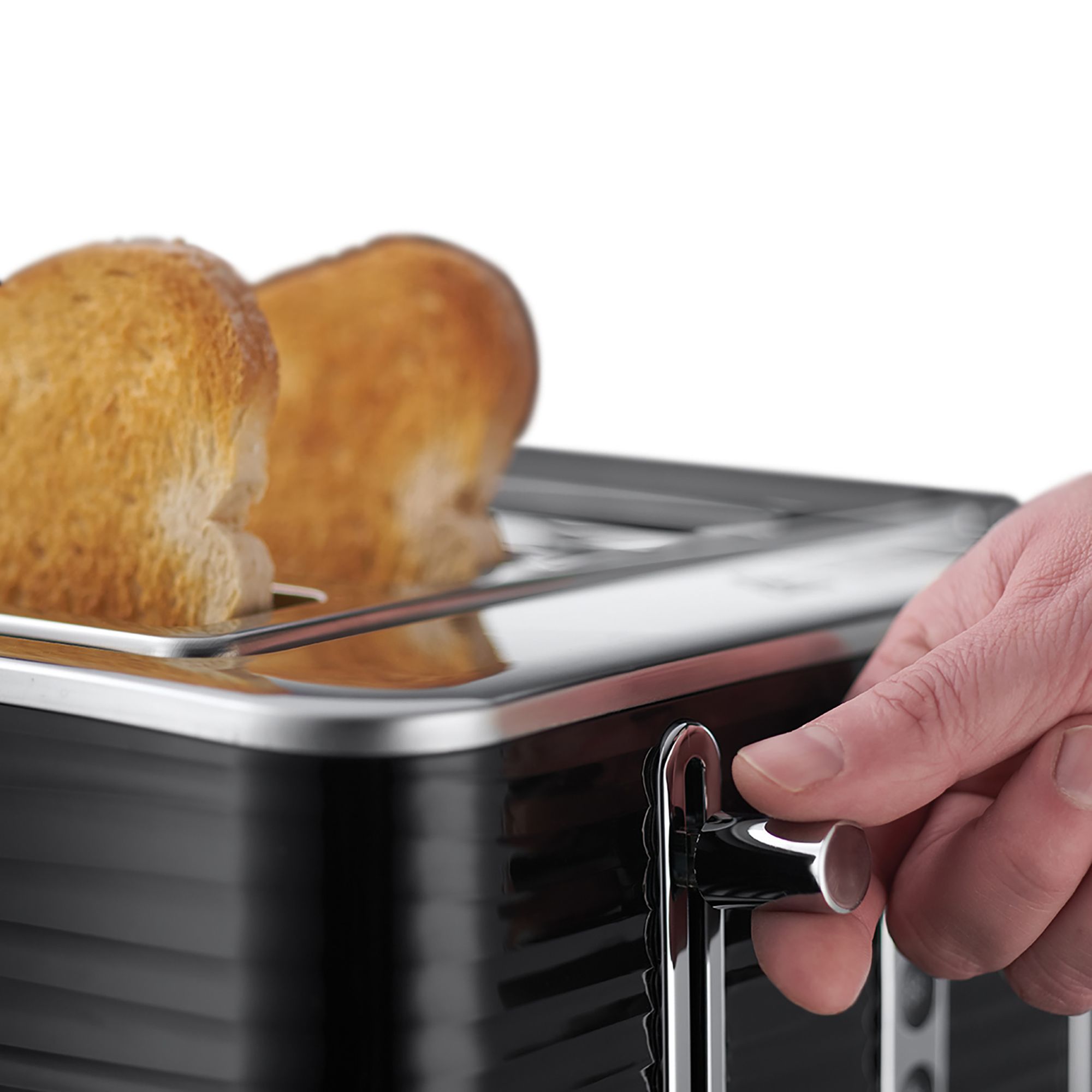 Russell Hobbs Inspire Black 4 slice toaster