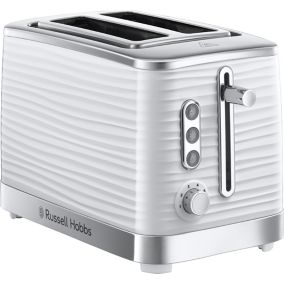 Russell Hobbs Inspire White 2 slice toaster
