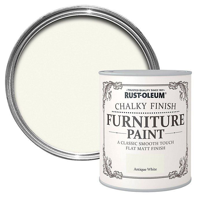 Rust-Oleum Antique White Chalky Paint 125ml Shabby Chic Furniture –  Sprayster