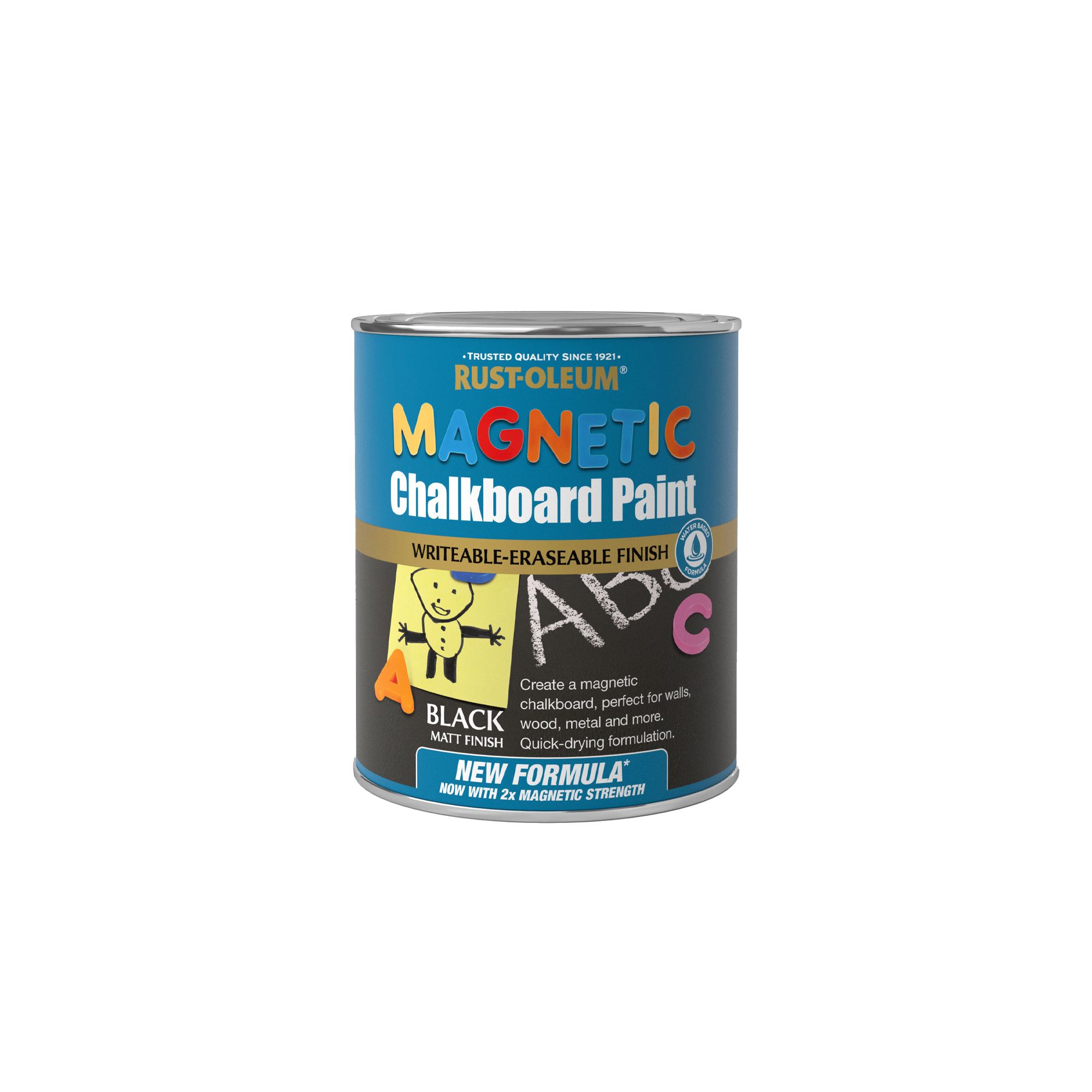Rust-Oleum Black Matt Magnetic Chalkboard paint, 750ml