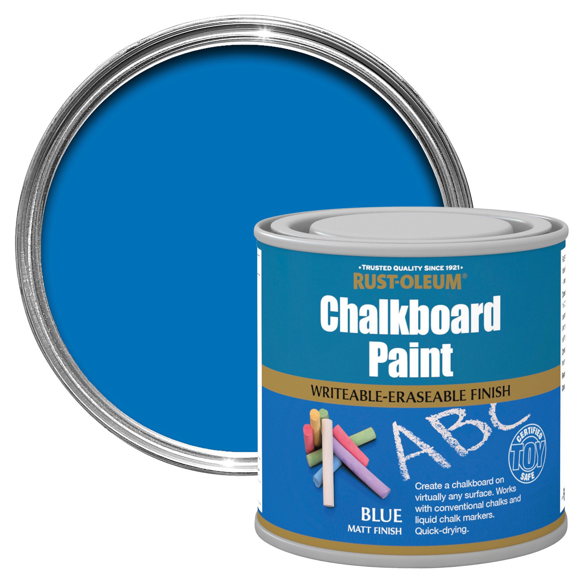 Rust-Oleum Blue Matt Chalkboard paint, 0.25L